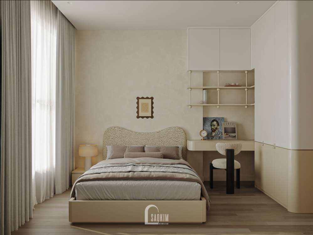 Thiết kế phòng ngủ bé chung cư The Beverly - Khi vẻ đẹp mộc mạc được kể bằng ngôn ngữ hiện đại cùng cảm xúc